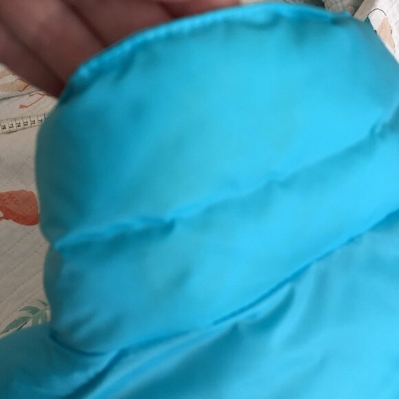 Columbia Blue Turquoise Women’s Large Full Zip Quilted Puffer Jacket - Picture 12 of 12